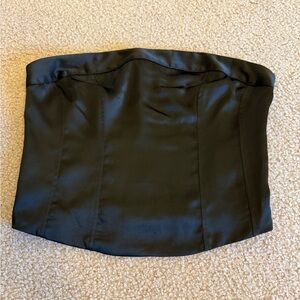 Target Wild Fable Black Satin Top